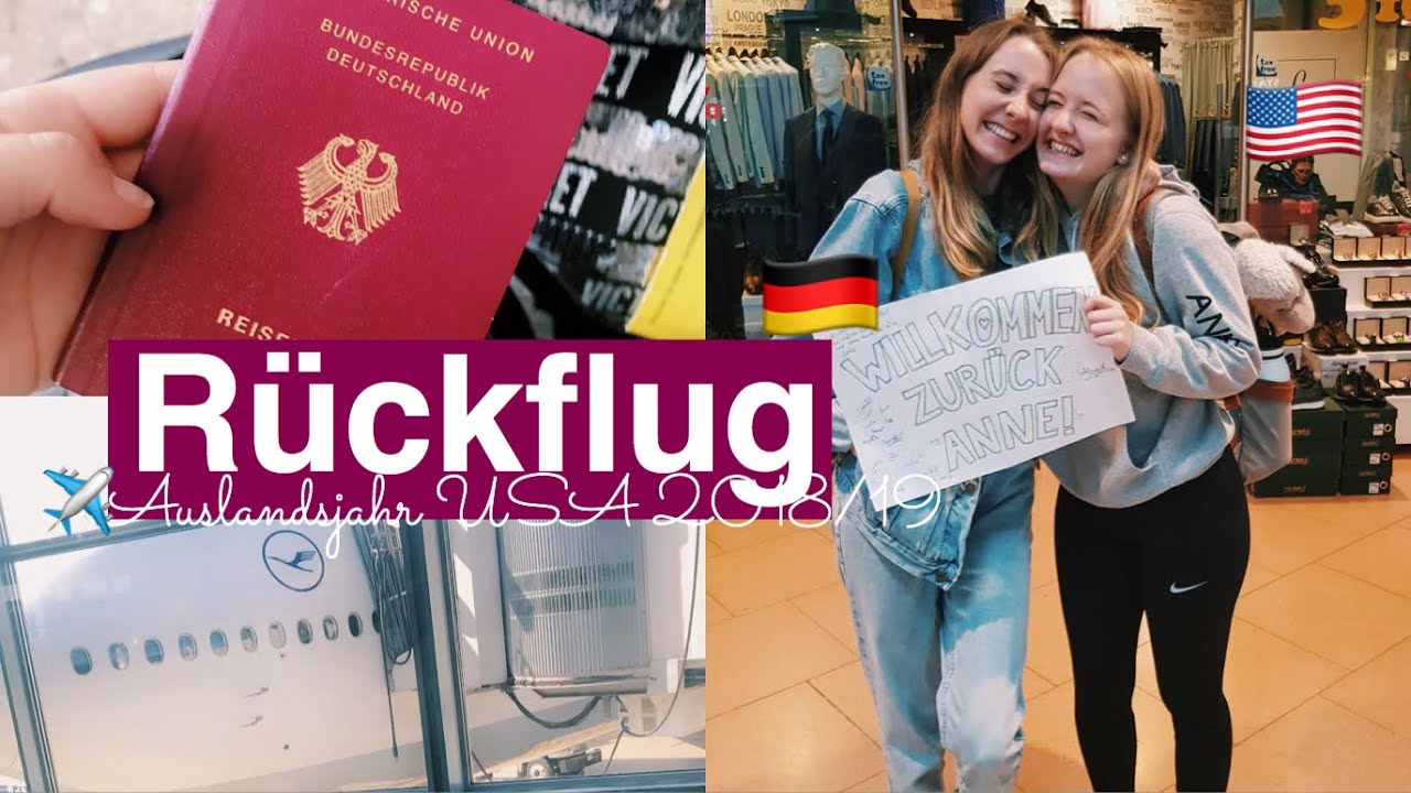 FAMILIE & FREUNDE WIEDERSEHEN NACH EINEM JAHR!✈️🥰 Fünf Tage Rückflug Auslandsjahr USA 2018/19 🇺🇸