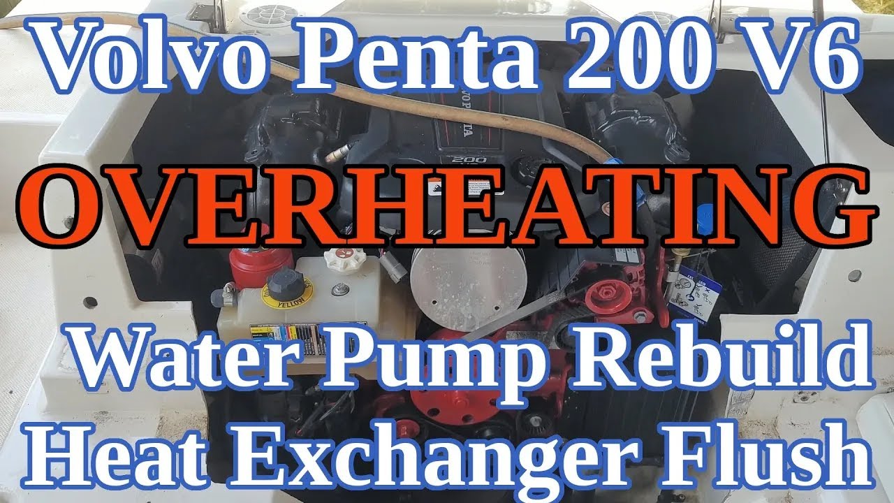 Volvo Penta 200 V6 - Water Pump Rebuild and Heat Exchanger Flush