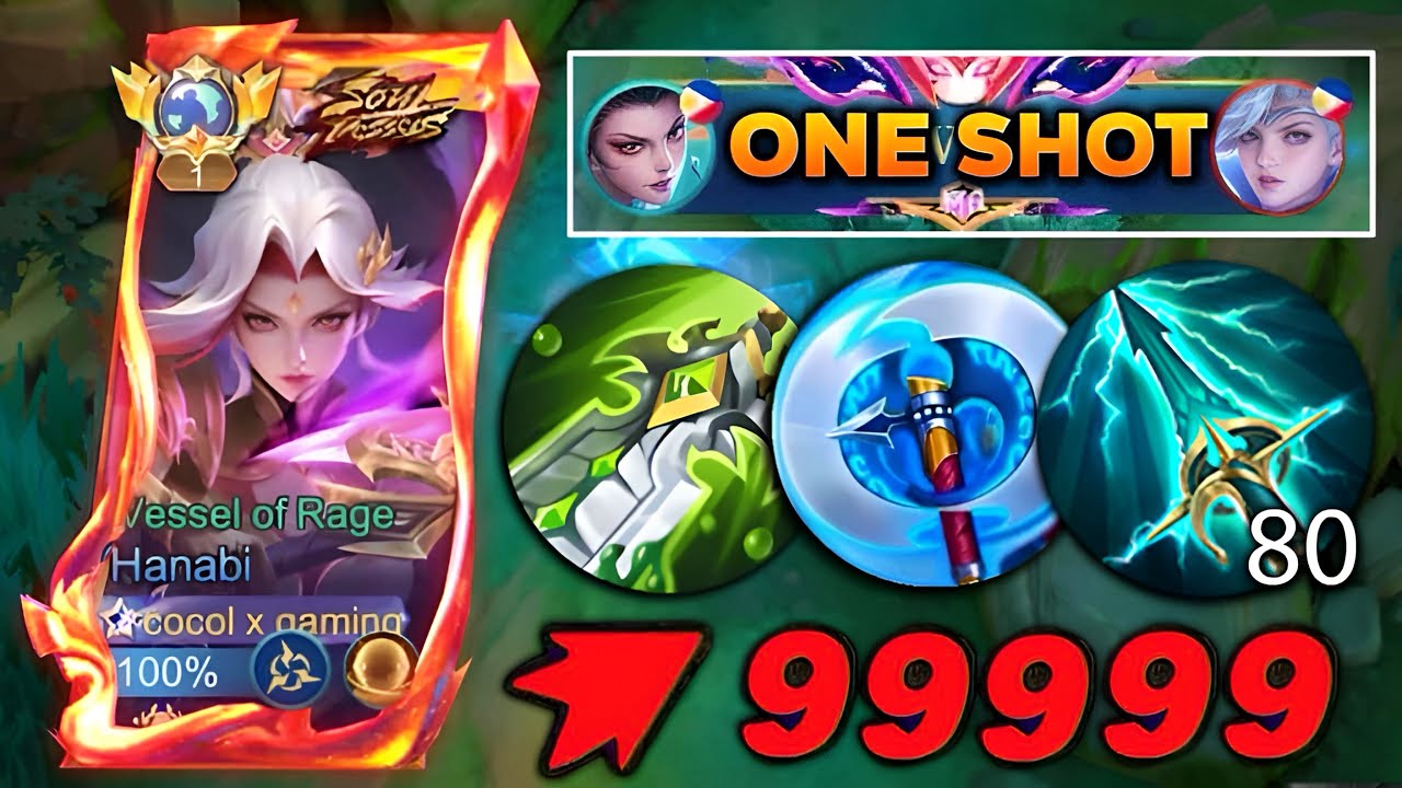 HANABI FULL DAMAGE 1 SHOT BUILD FOR 2025 IS HERE!!😱 (100% RECOMMENDED BUILD!) - MUST TRY!