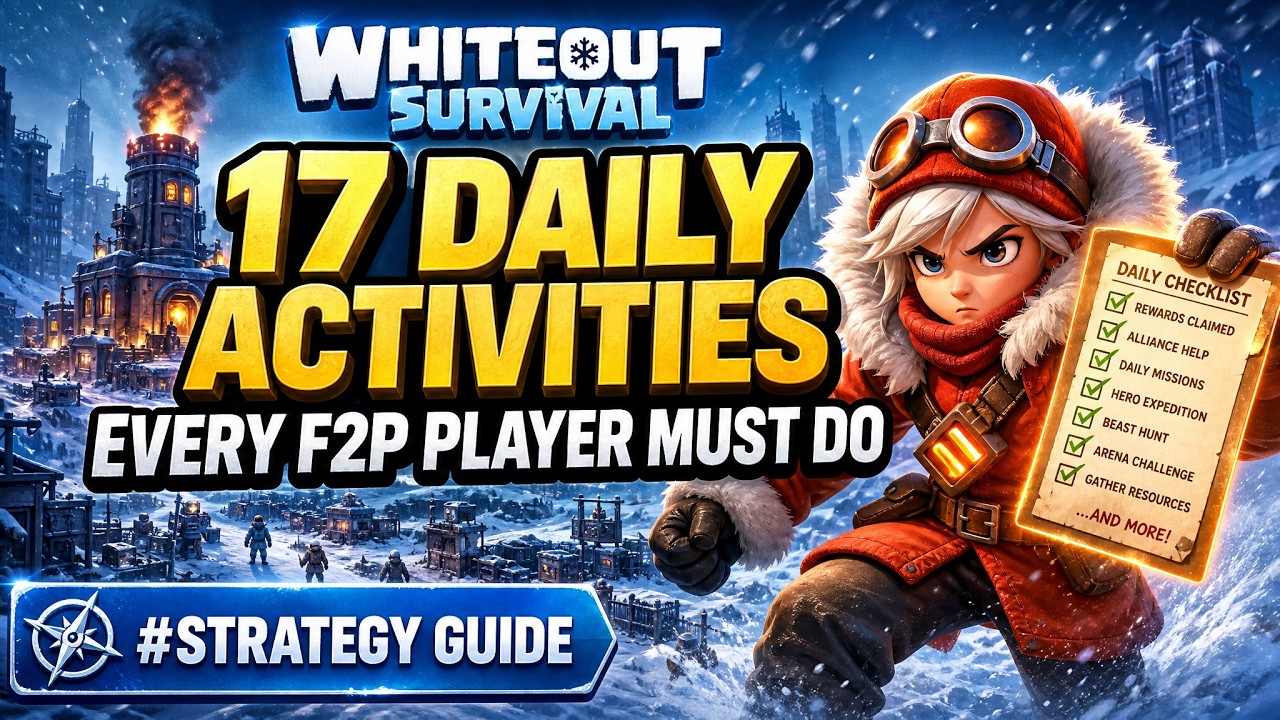 17 Daily Activities Every F2P Player MUST Do | Strategy Guide | Whiteout Survival
