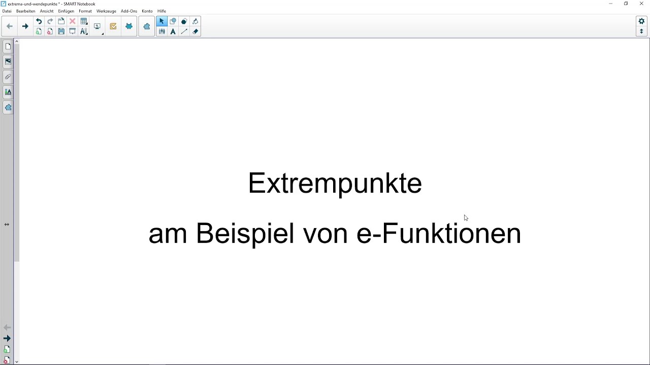 Extrempunkte bestimmen - e-Funktion