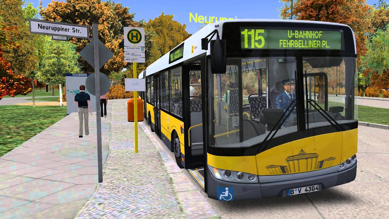 OMSI 2 - Berlin X10-Addon - Solaris Urbino 18 - Linie 115 (Spanische Allee - Fehrbelliner Platz)