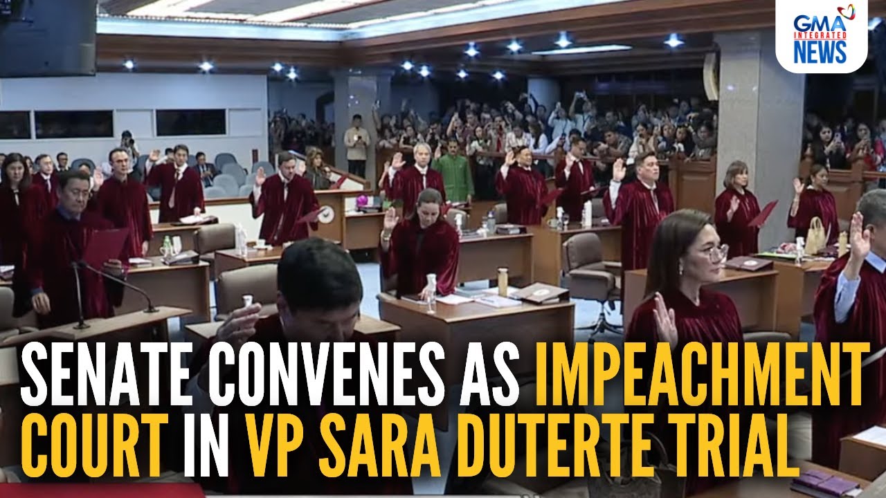 Senate convenes as impeachment court in VP Sara Duterte trial | GMA Integrated News