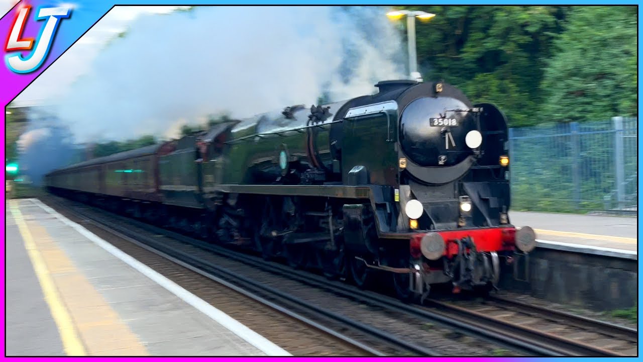 35018 British India Line - Speeds Pass Winchester After The Bullied Gala At Swanage Railway
