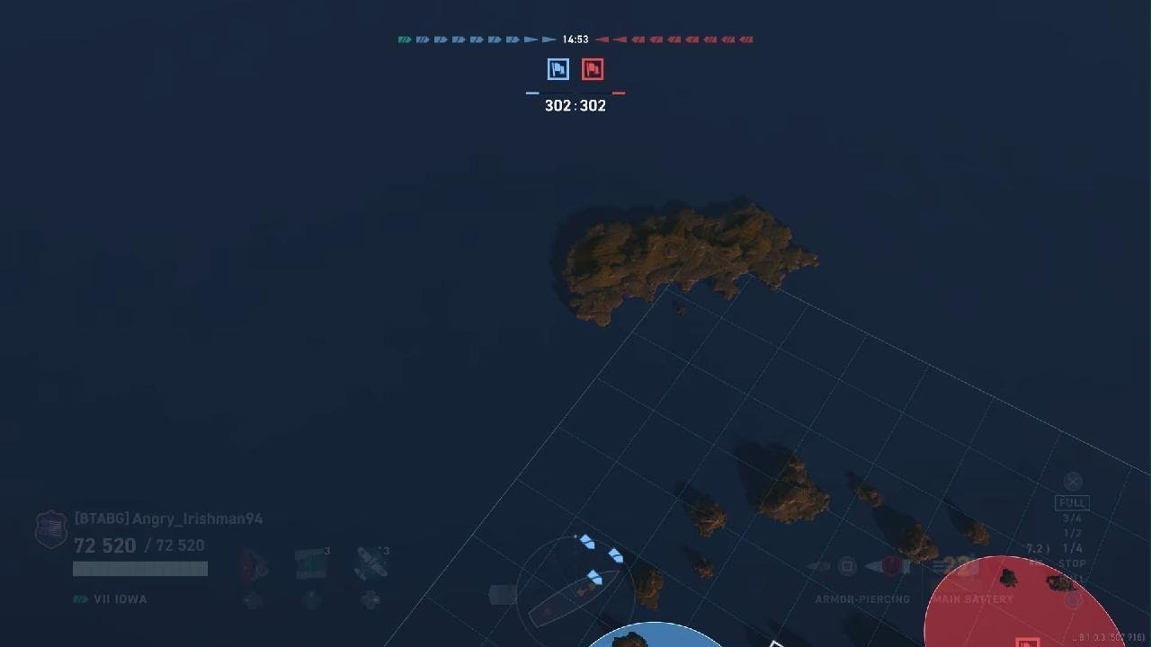 Did 124k damage with Iowa sank 4 ships