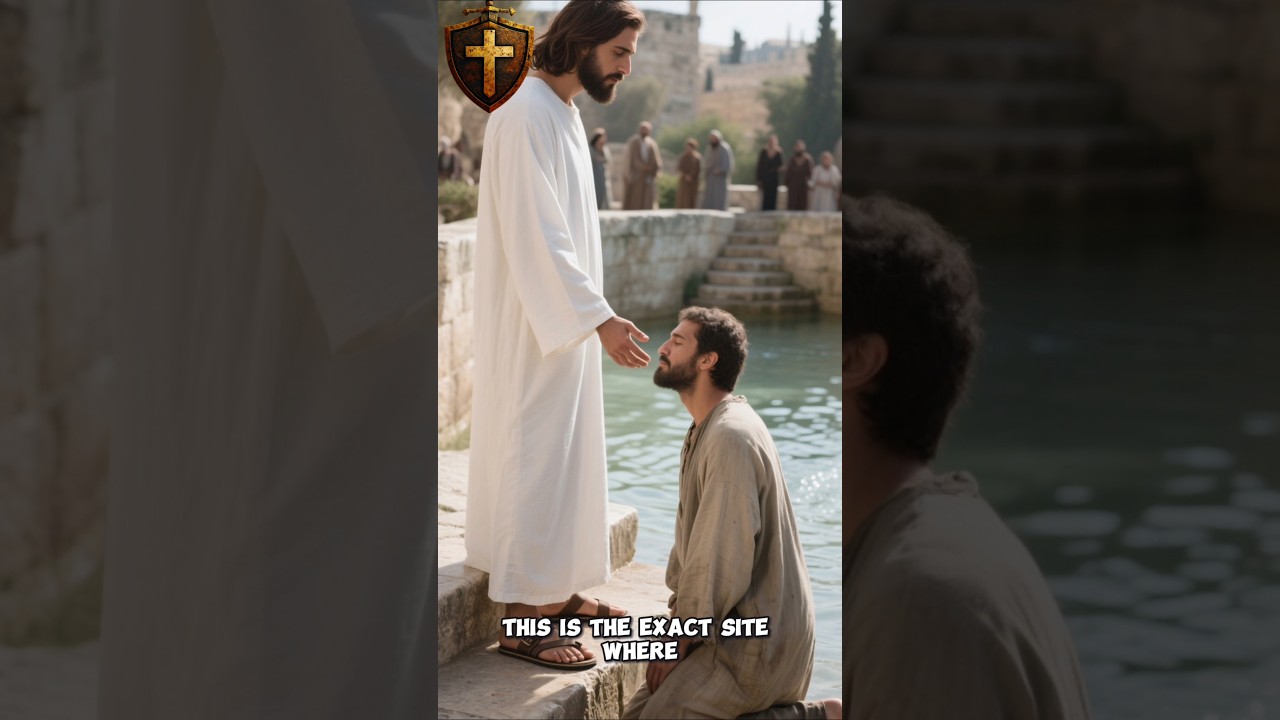 Ancient Pool of Siloam uncovered in Jerusalem, confirming Gospel of John&rsquo;s healing miracle! #shorts