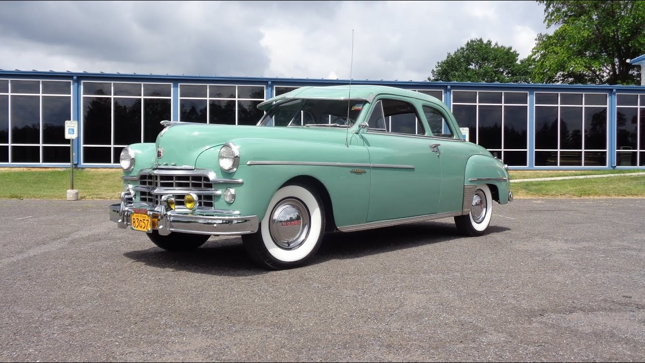 1949 Dodge Coronet Club Coupe in Island Green & Engine Sound on My Car Story with Lou Costabile