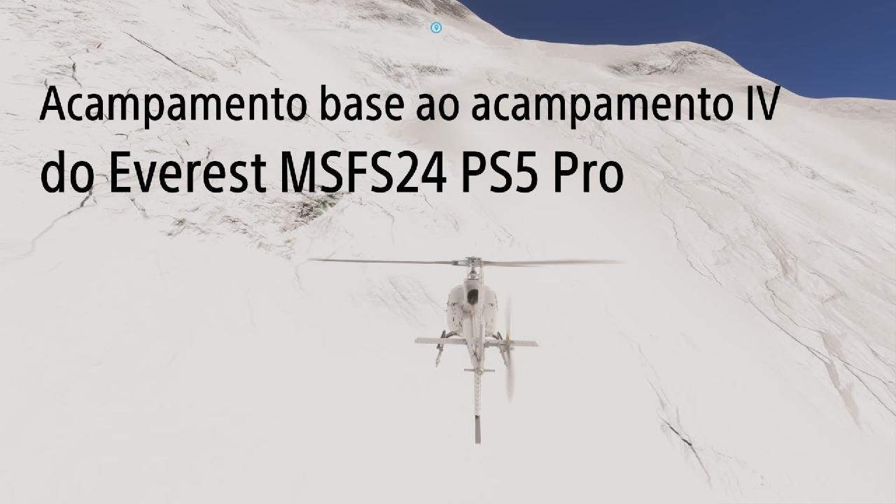 Acampamento base ao acampamento IV do Everest MSFS24 PS5 Pro