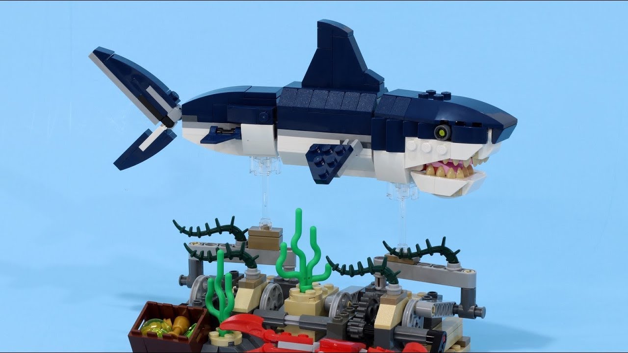 Плавающая акула LEGO 2 - 31088 Подставка для глубоководных существ