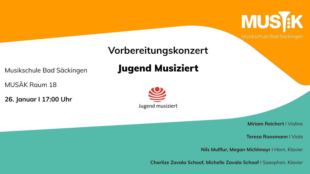 Jugend Musiziert Vorbereitungskonzert