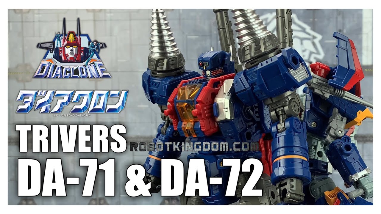Takara Tomy Diaclone Trivers DA-71 TRIJETER and DA-72 TRIDIGGER Review