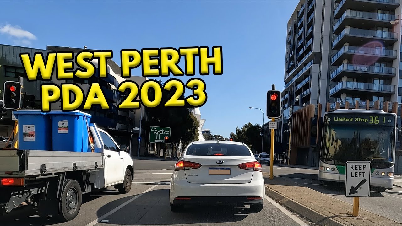 West Perth Driving Test Route 2023 (North Bound Route)