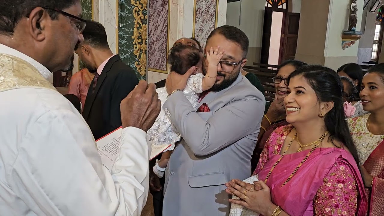 Christening of loving Aroha Zoey Rodrigues d/o Anif Savio and Roshni Jane, Thodambila/ Agrar Bant