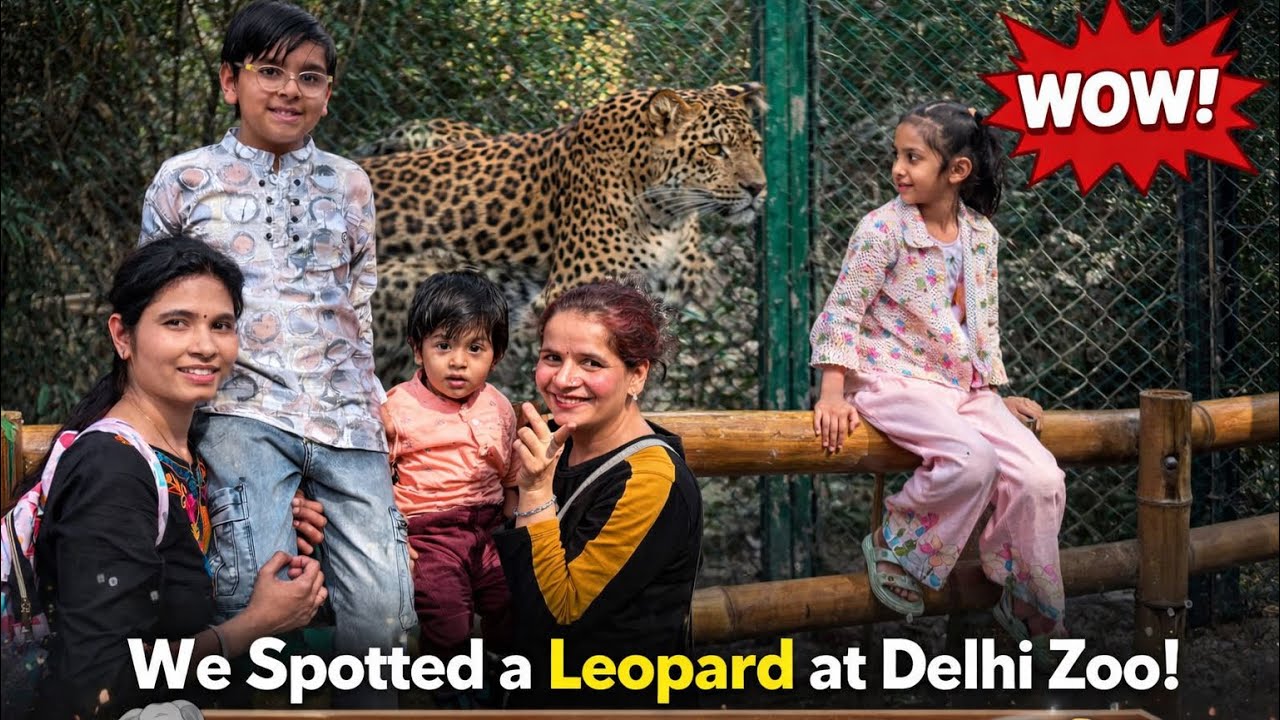 We Spotted a Leopard at Delhi Zoo! 🐆 | Baby’s First Zoo Visit | Family Vlog