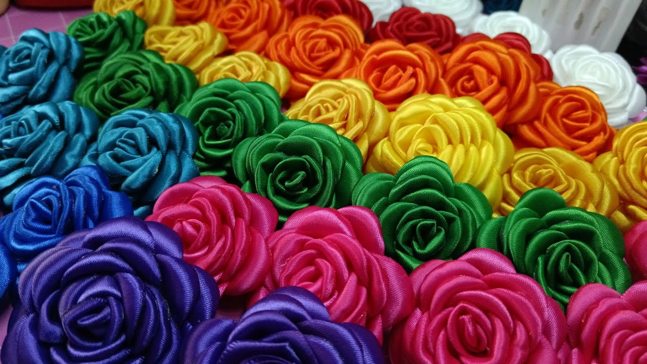 Paso  paso Flor Gardenia 🌺🌺 listón 2.3 cms ancho 