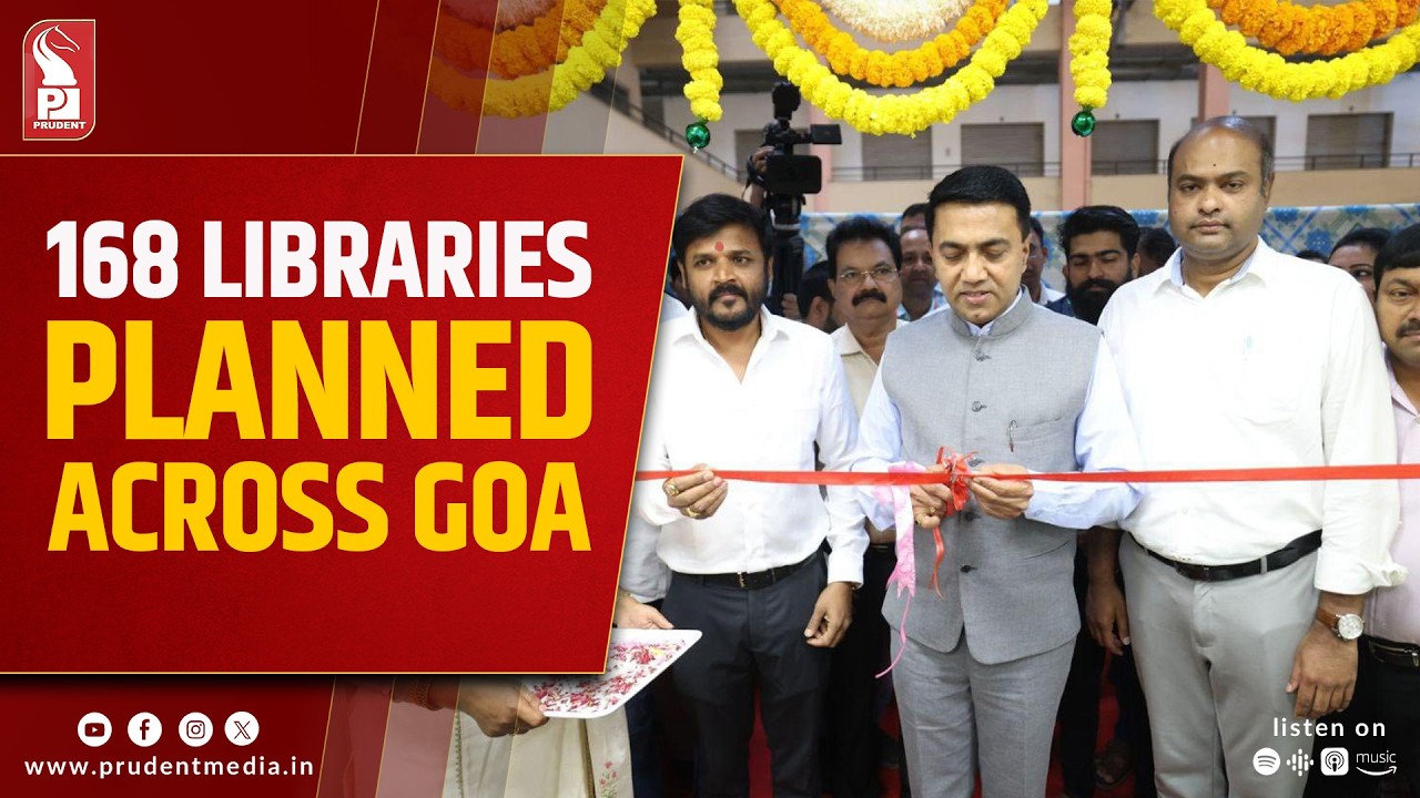Goa Targets 168 Libraries; 20 Completed as CM Inaugurates Ponda E-Library