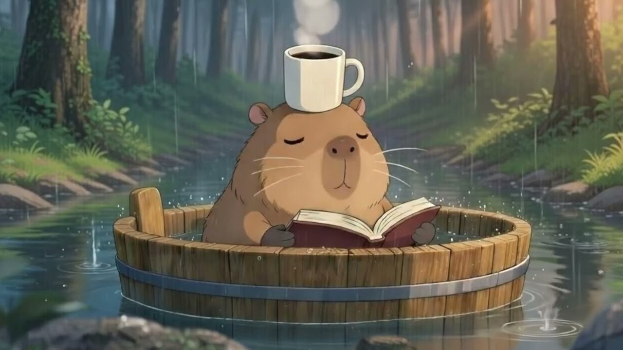 Rainy Forest 🌧️ Soft Focus Lo Fi for Quiet Study