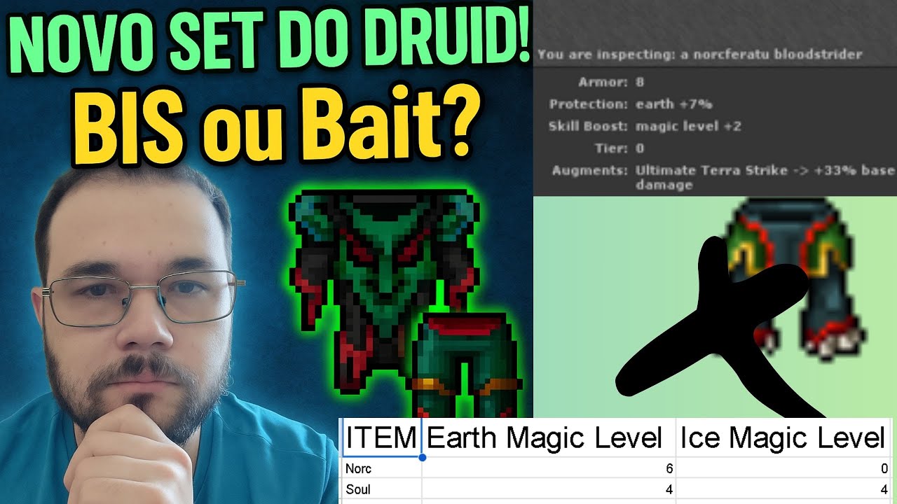 Norcferatu Set é BIS? Melhor que Soul Set? Nova Armor e Legs para Druids!