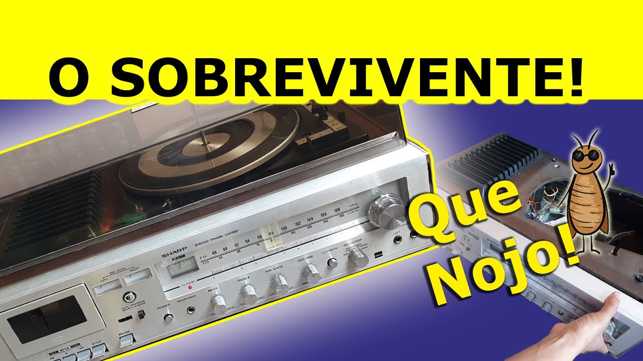 3em1 Sharp SG220 Desmontagem do toca discos