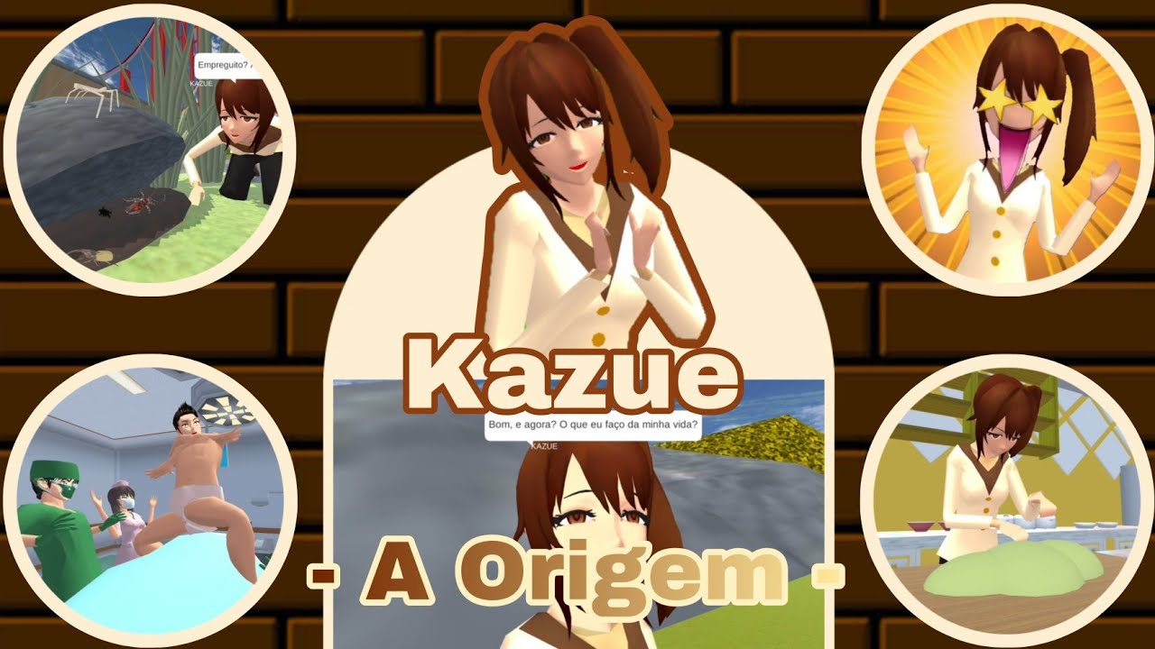 Kazue - A Origem (zueira) | Mist&eacute;rios do Sakura | Sakura School Simulator