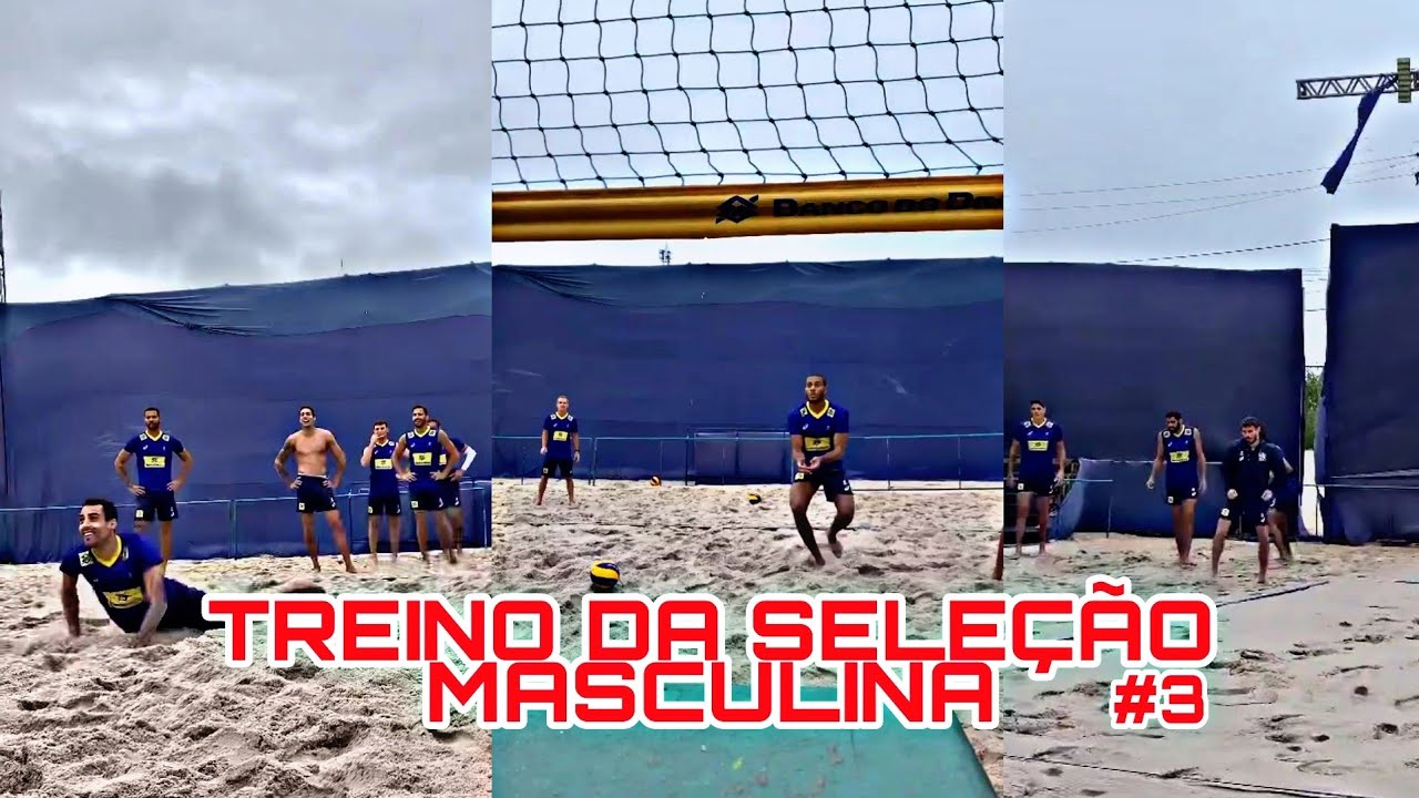 Treino Da Seleção Brasileira Masculina de Vôlei #3 | Treino Na Areia | Liga Das Nações e TOKYO 2021