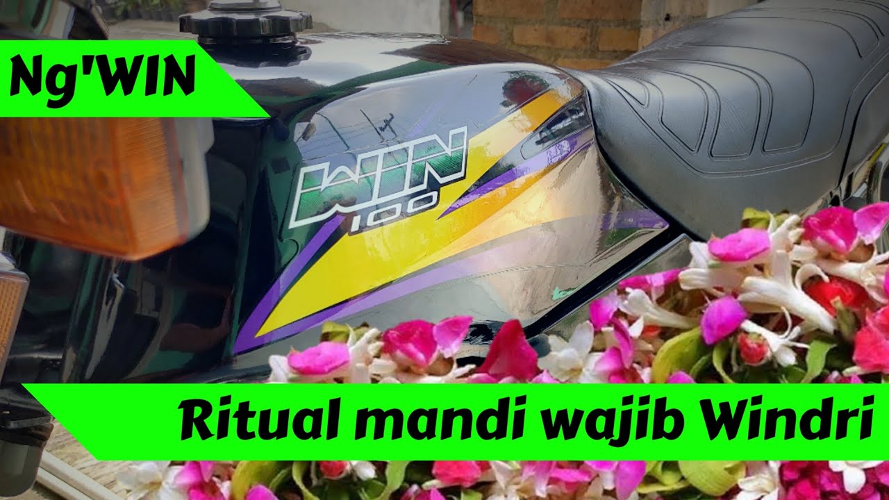 Honda Win tetep kinclong dengan ritual mandi wajib