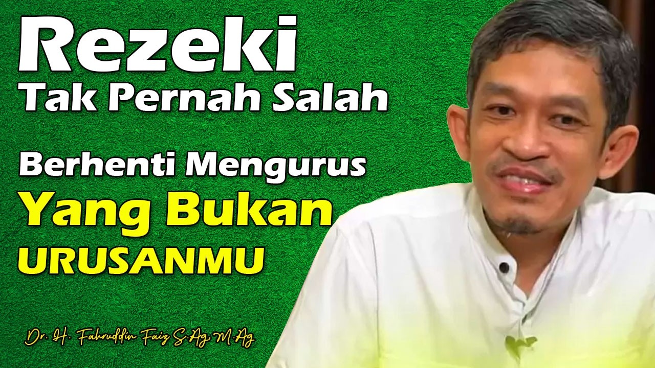 Nyata - Rezeki Tidak Pernah Salah Alamat | Dr. H. Fahruddin Faiz, S.Ag M.Ag | Channel Ngaji Filsafat