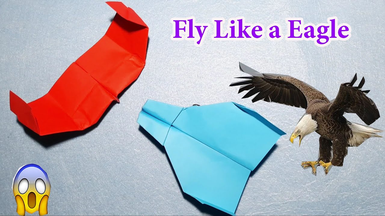 Cách gấp máy bay giấy bay như đại bàng, bay mãi không rơi | Flying Paper Plane Like Eagle #29