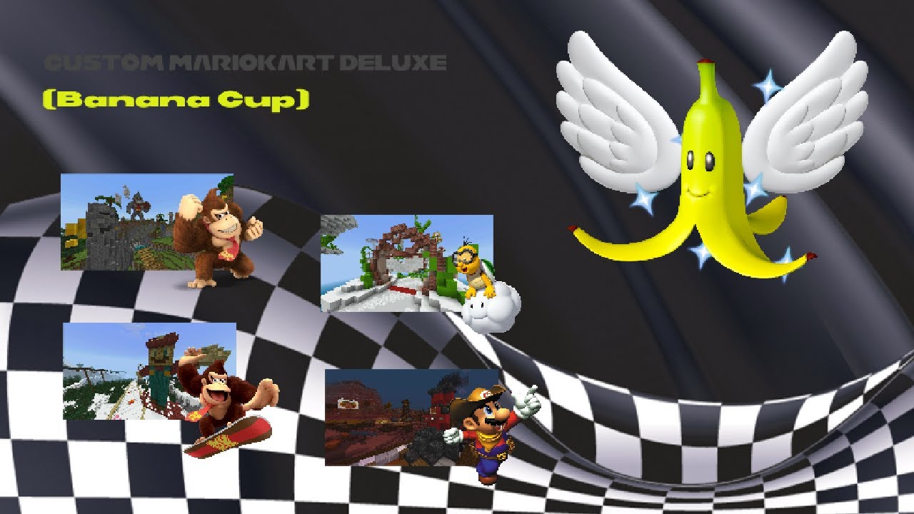 Inspirational Tracks Part 6. (Mario Kart Minecraft Tracks) Banana Cup