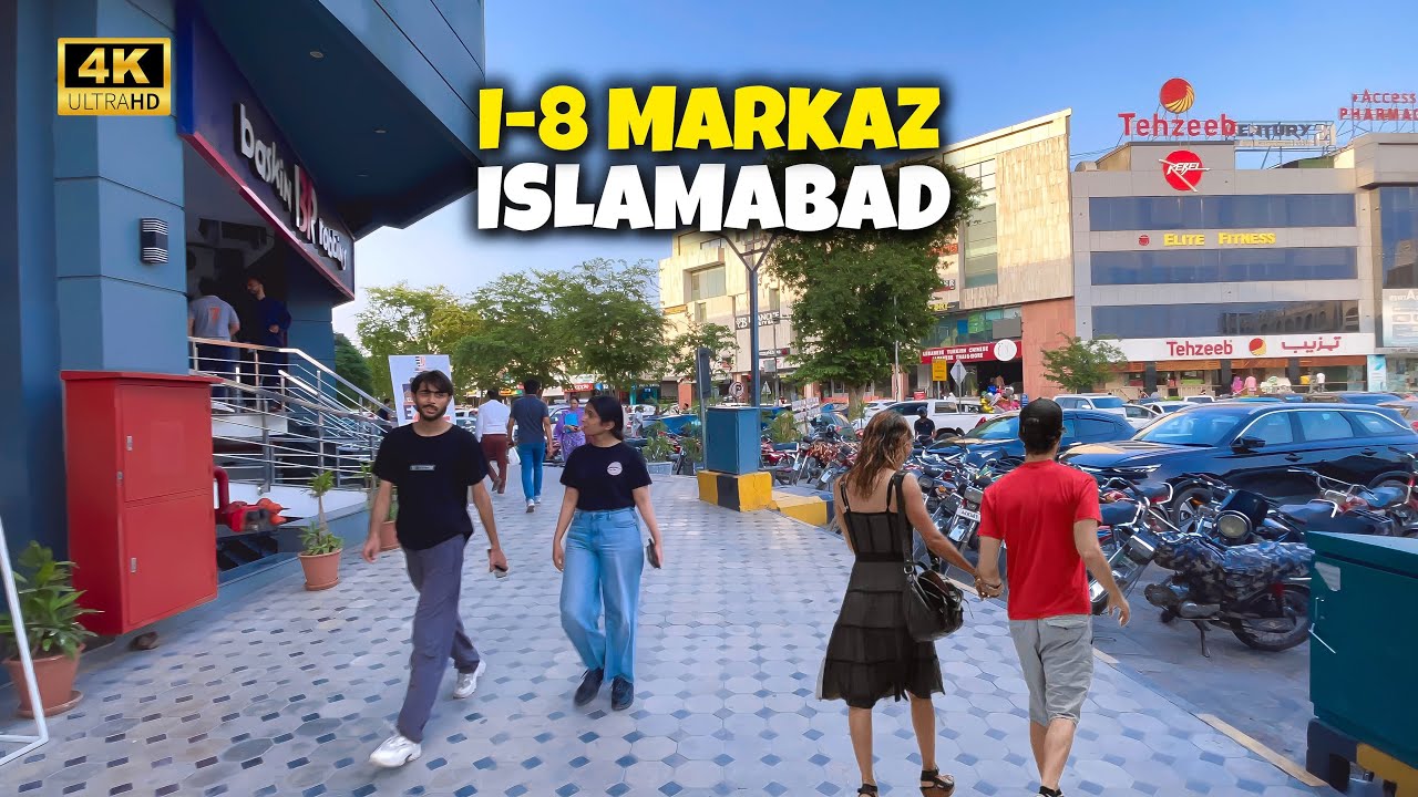 Walking Through I-8 Markaz Islamabad | The Heart of the capital of Pakistan | Shopping, Food & More
