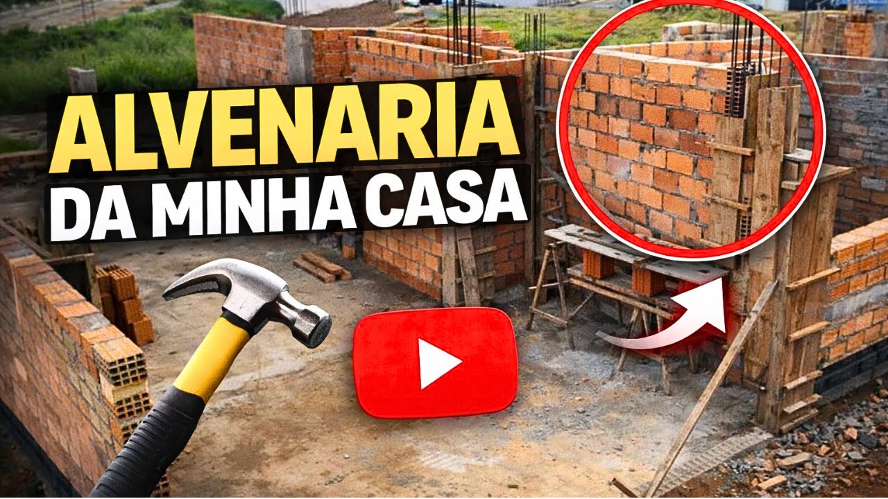 Minha Casa Está Subindo! Alvenaria da Obra CONSTRUINDO DO ZERO ! 