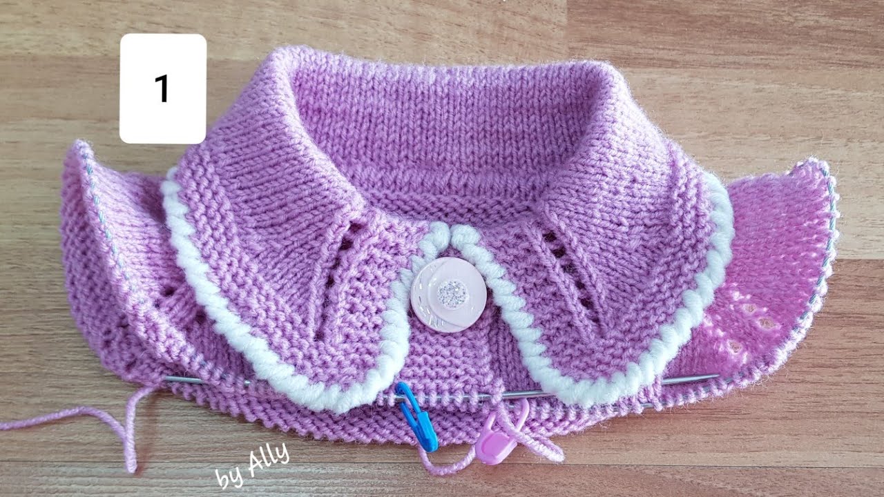 Guler tricotat manual. Partea 1