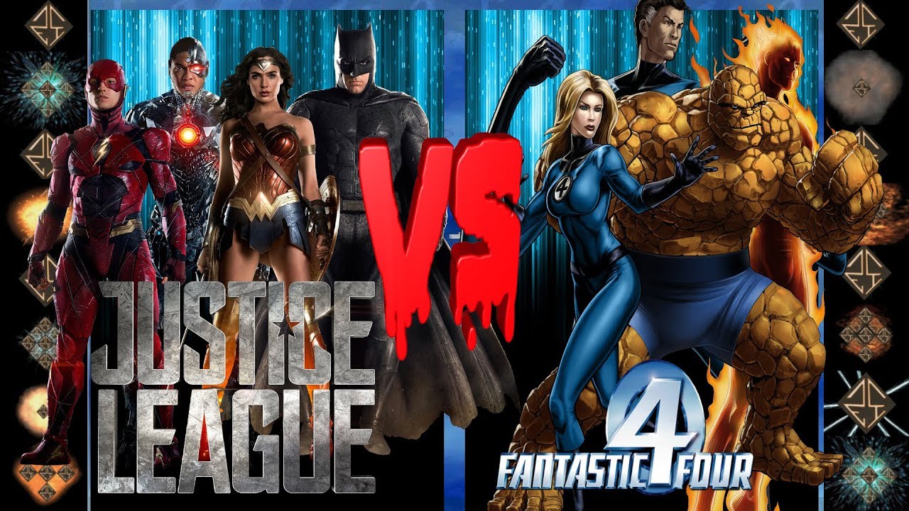 Justice League Movie (DC Comics) vs Fantastic Four (Marvel Comics) - Ultimate Mugen Fight 2017