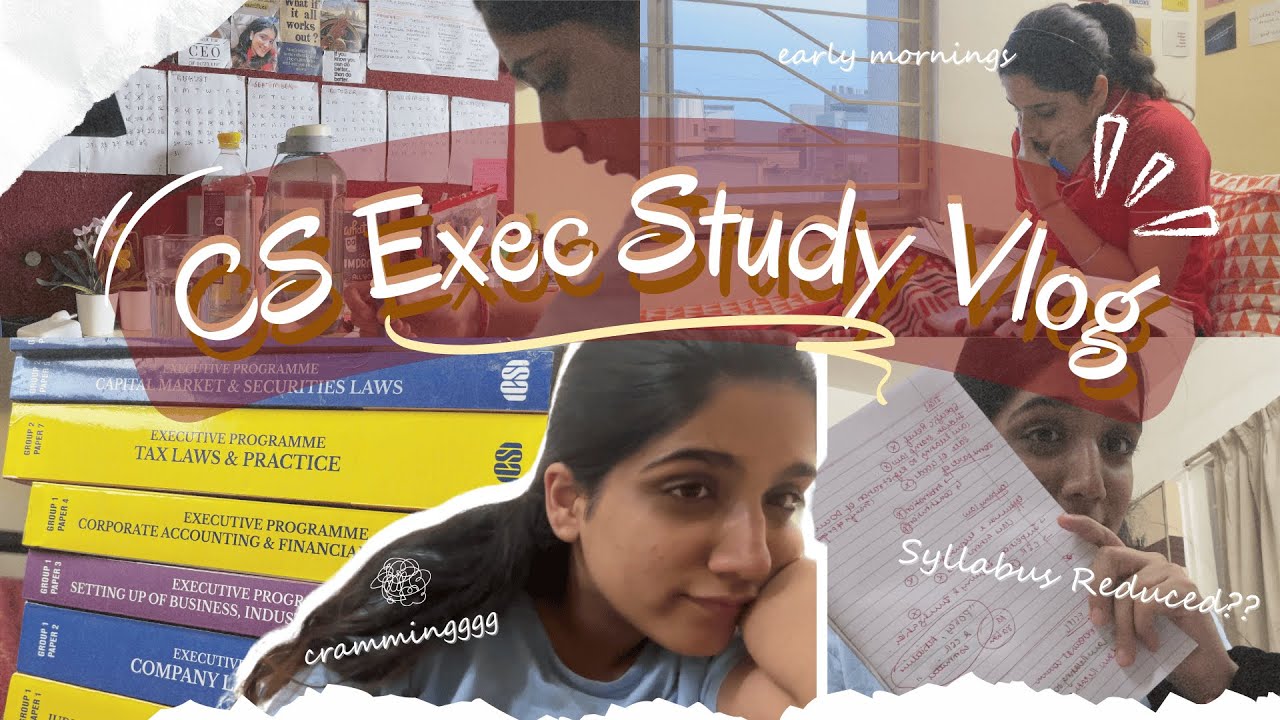 CS Exec' Dec 2025 Study Vlog | Just 3 Months to go! | Surviving CS prep, hostel and college🤯📚❤️