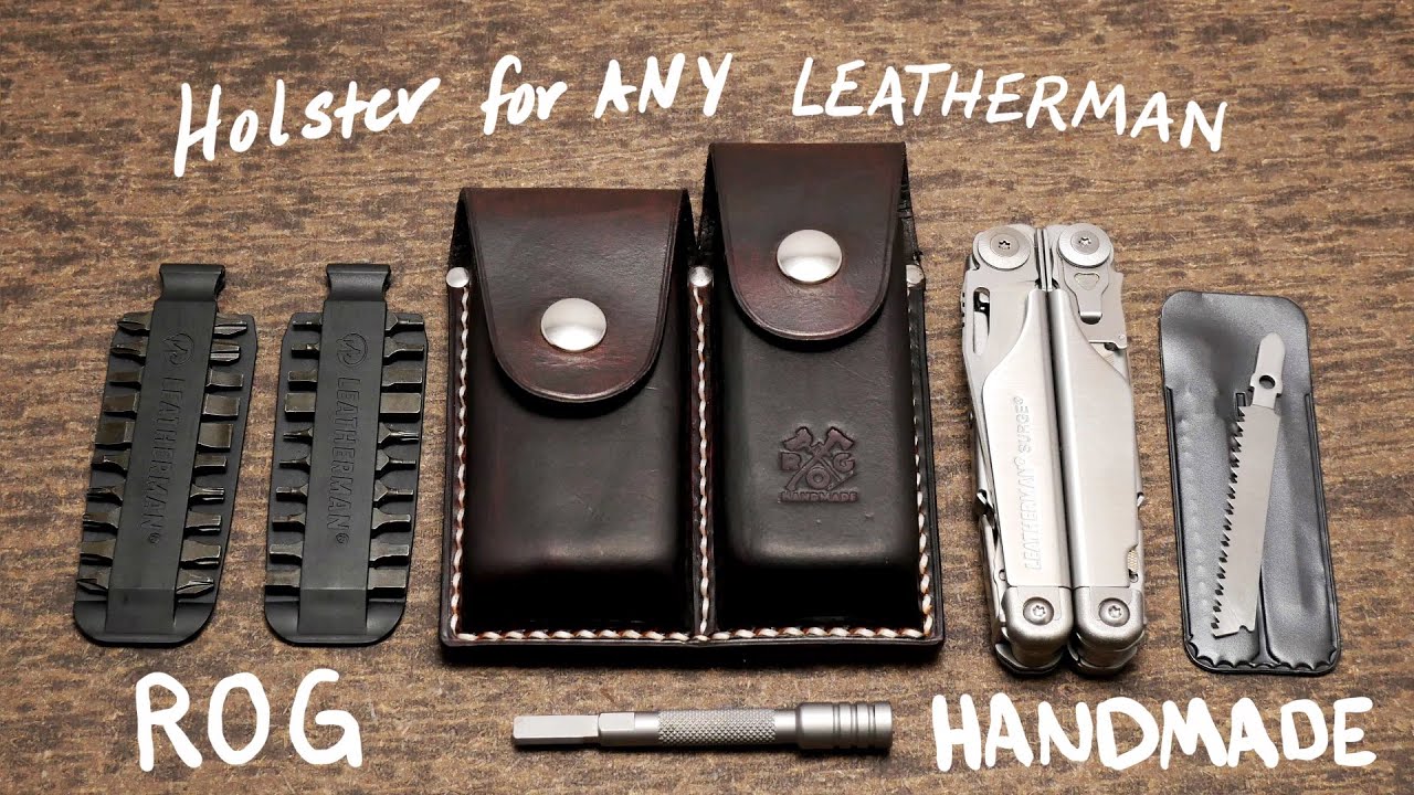 Любая кожаная кобура / ножны Leatherman или Multitool Custom | Ручная работа (Surge, Charge, Wave...