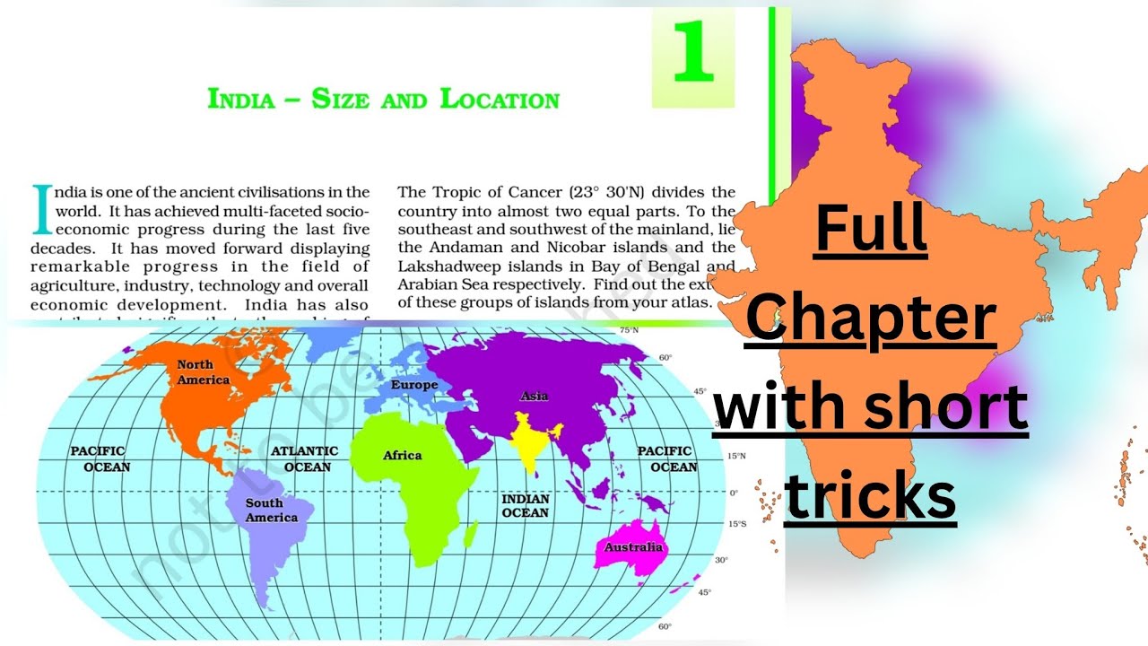 Class 9th || Geography || Chapter - 1 || India - Size and location
