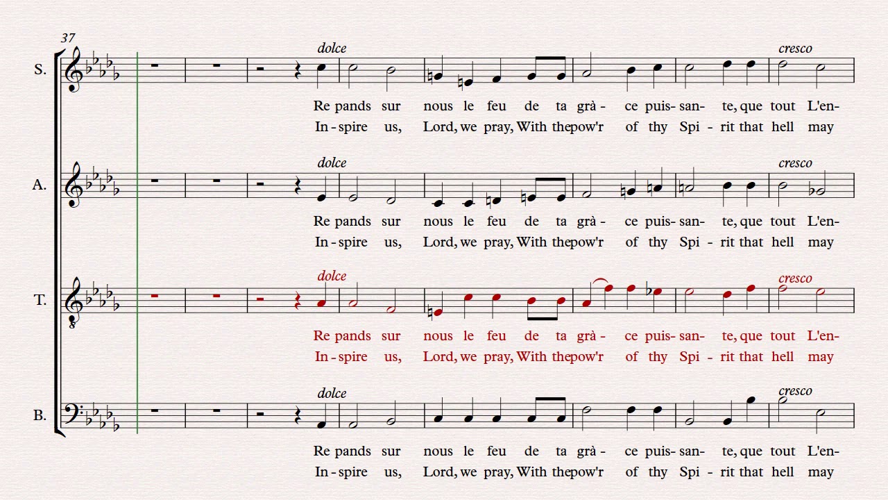 Tenor Cantique De Jean Racine