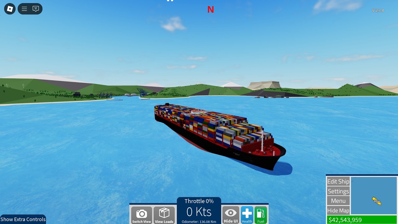 Atlantic Class Container Ship Tour | Shipping Lanes | Roblox
