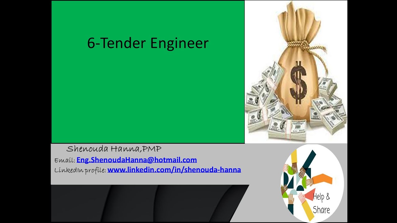 Tender Engineer Roles and responsabilities