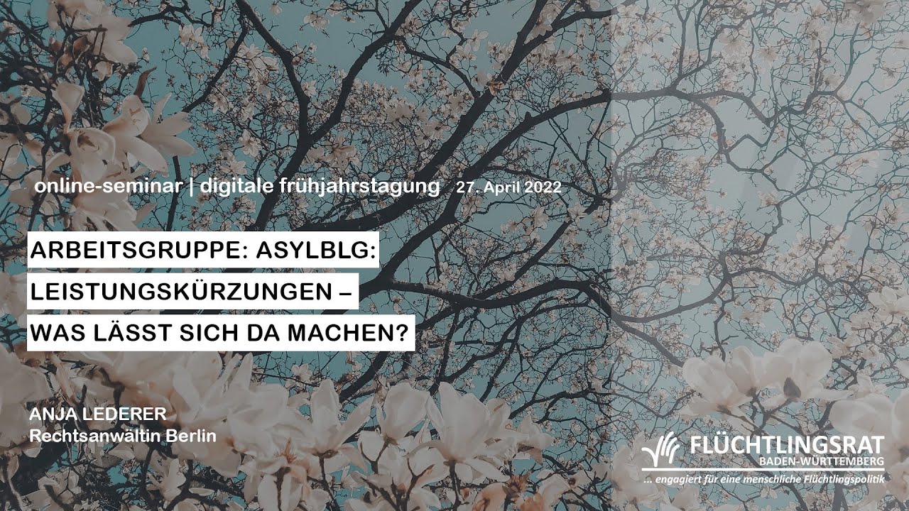 Arbeitsgruppe: AsylbLG: Leistungskürzungen – was lässt sich da machen?