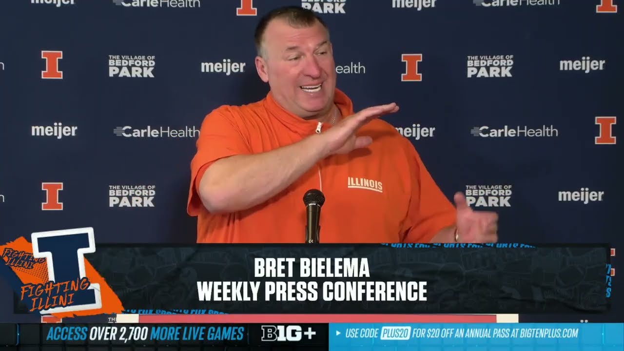 Bret Bielema Previews Huge Week 7 Mtchup with Ohio State | Illinois Football
