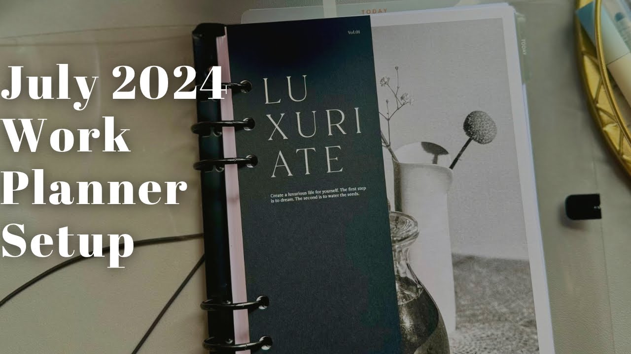 Июль 2024 г. | Формат A5 | Настройка планировщика работ | Ткань и бумага