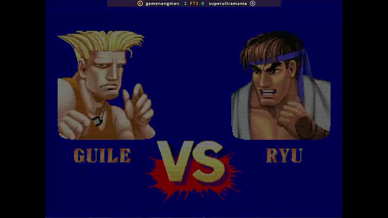 Street Fighter II' - Champion Edition ; gamenangman vs superultramania