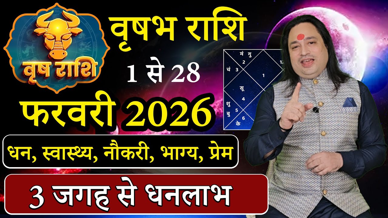 vrishbh Rashi February2026 | वृषभ राशि फरवरी 2026 राशिफल |Tauras February Horoscope | #February2026
