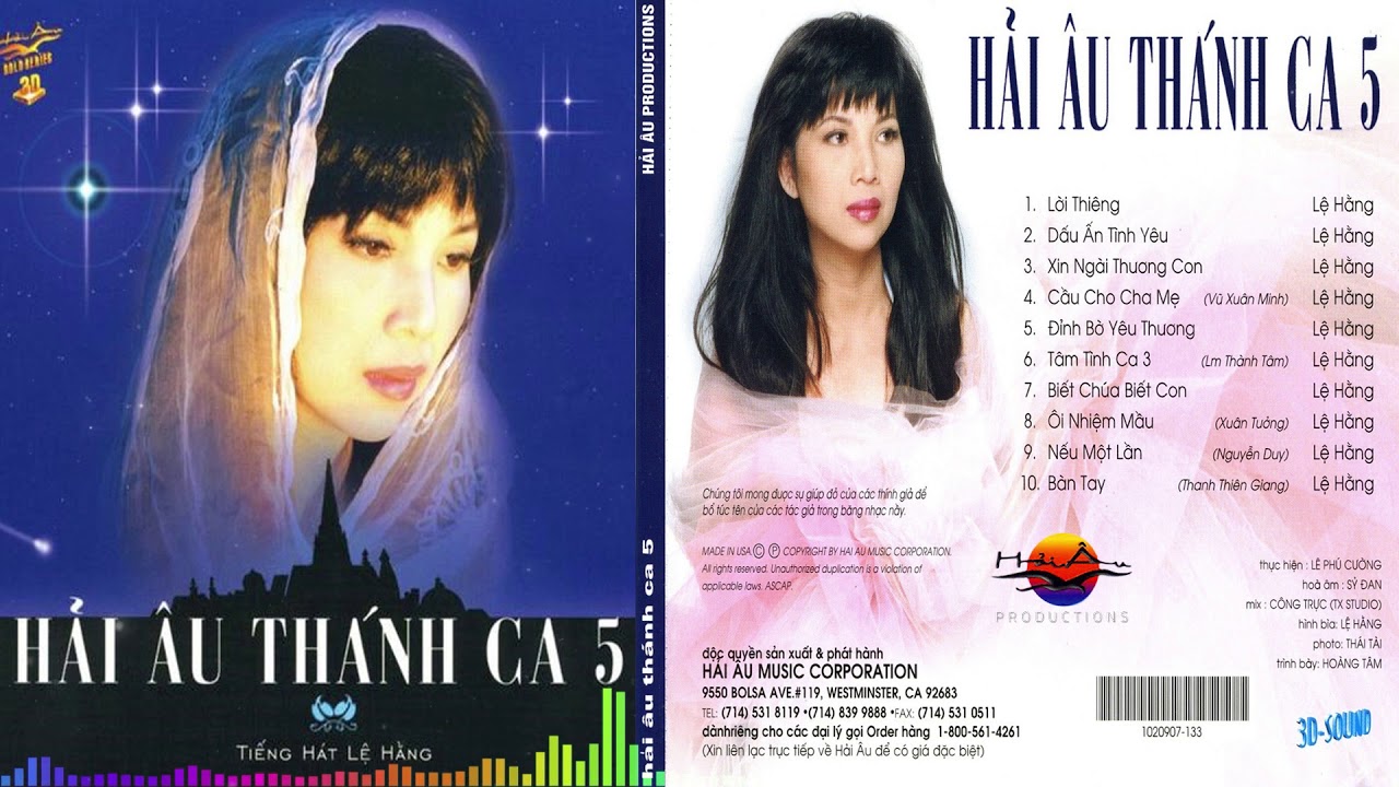 Hải Âu CD - Album Hải Âu Thánh Ca 5 - Tiếng Hát Lệ Hằng | Hải Âu Music