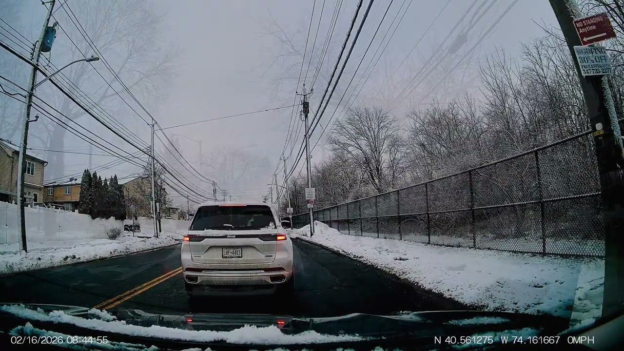 Staten Island Covered in Snow ❄️ Winter Drive Through NYC | Vantrue N4 Pro S 4K Dash Cam Footage