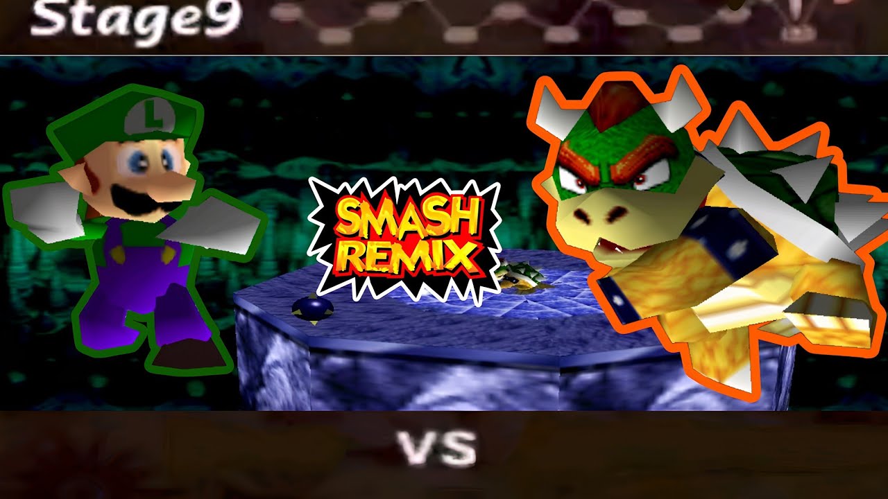#smashremix Luigi vs Bowser (VERY HARD) 