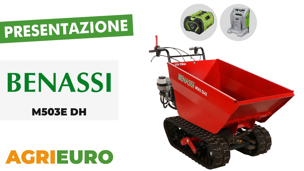Benassi M503E DH - Motocarriola a batteria con motore EGO - Presentazione