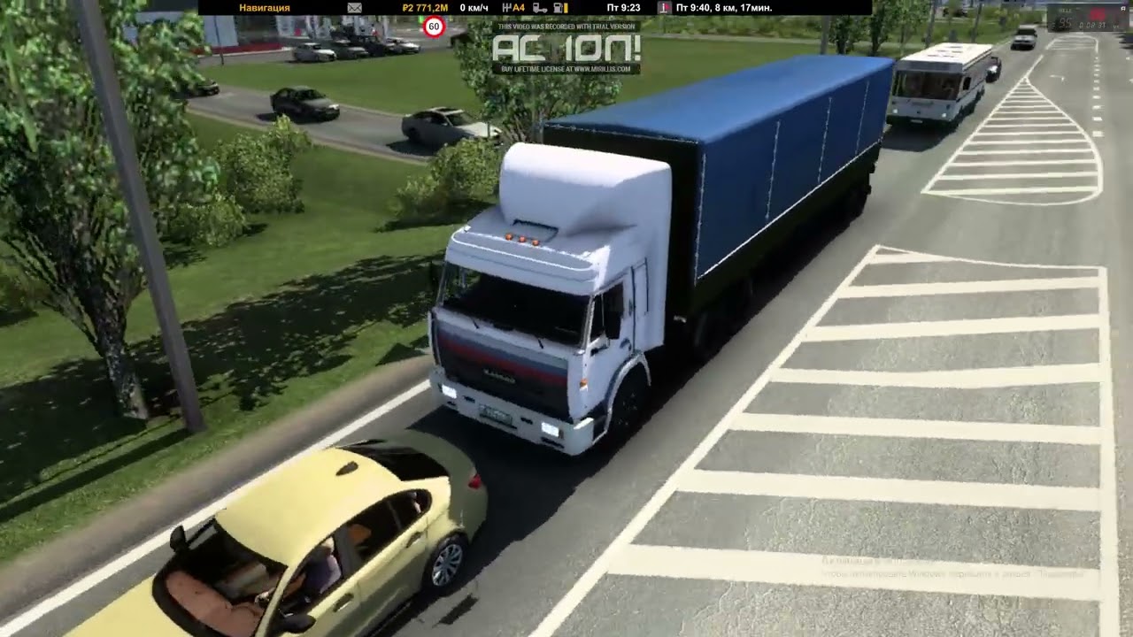 Euro Truck Simulator 2: рейс из Луги в Псков. 