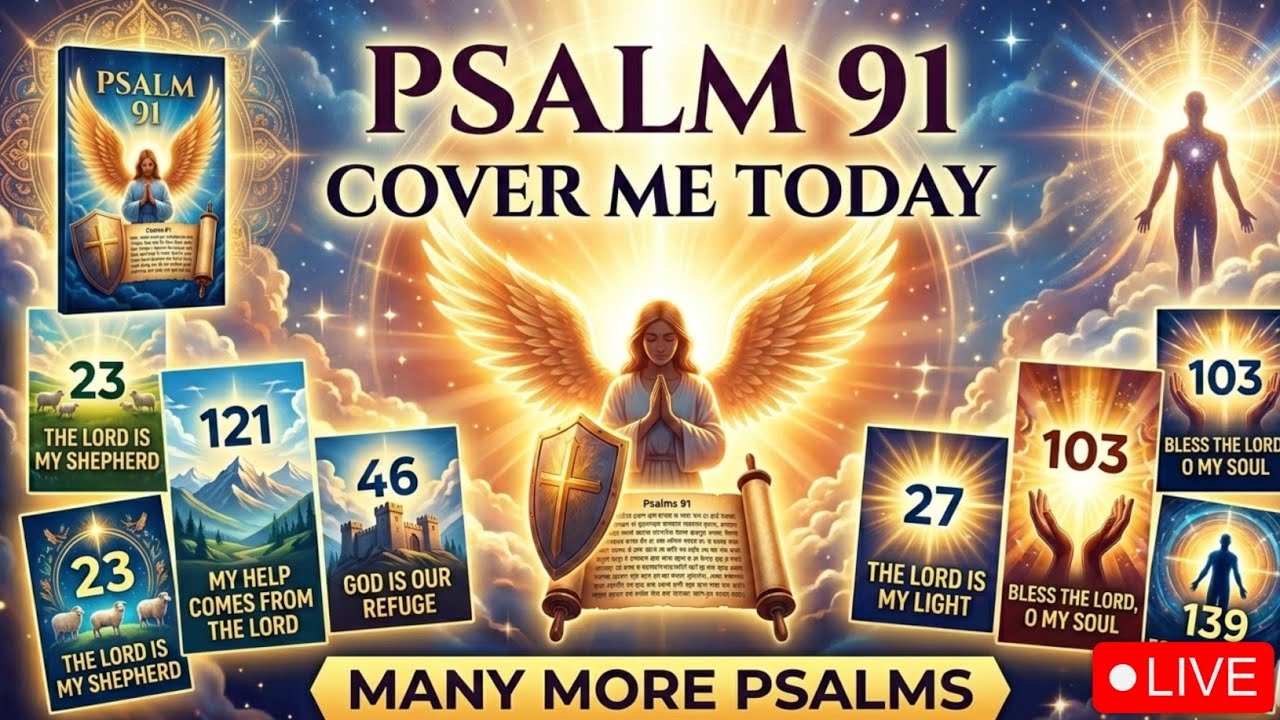Psalms Cover Me Today | Most Powerful Prayer of Bible #psalm91 #psalms 